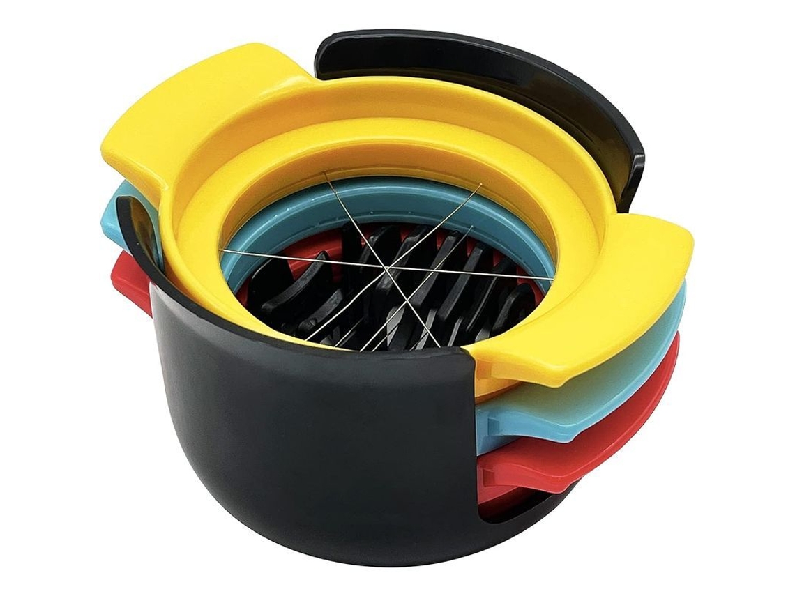 2026-31617-cortador De Huevos De Acero Inoxidable 3 En 1 Para Huevos Duros, Fresa Y Plátano