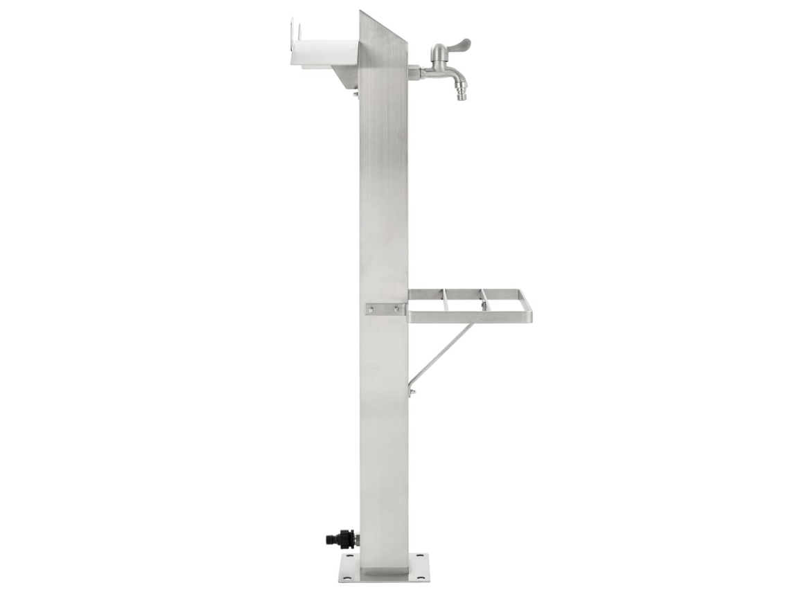 Columna de agua cuadrada de acero inoxidable para jardín MAISON EXCLUSIVE (95 cm)