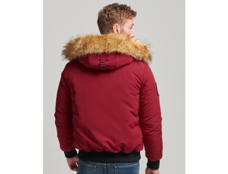 Chaqueta para Hombre SUPERDRY (S - Poliéster - Rojo)