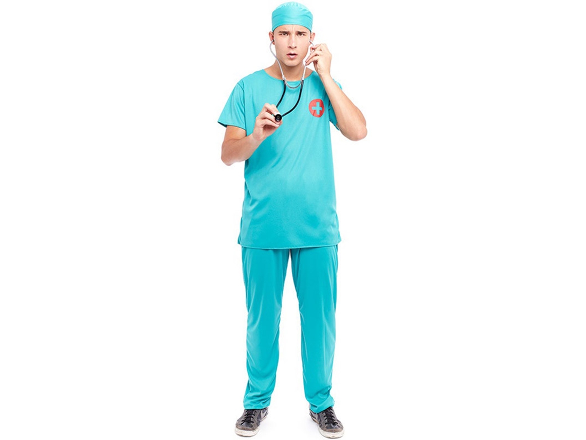 Disfraz de Hombre PARTILANDIA médico cirujano azul (Tam.: M)