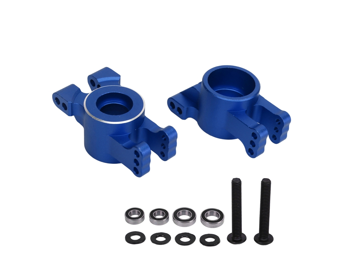 Ymsl Porta Eje Trasero Rc De Aleación Con Cojinetes, Bloque De Dirección Para Traxxas 1/8 4wd Sledg Azul Hxl