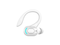 Auriculares Bluetooth Mono Inalámbricos Pure White Para Deportes Con Sonido Hd Y Resistencia Al Agua Ipx4.