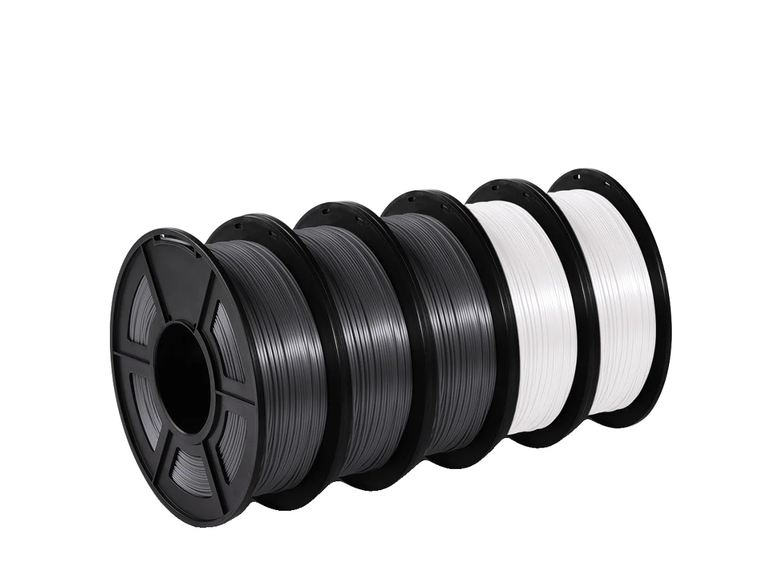 Filamento PLA para impresora 3D, acabado seda, 5 kg, Silk 2WT3BK OEM