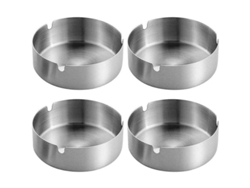 Bandejas Para Cigarrillos, 4 Piezas De Bandejas De Acero Inoxidable Para Cigarrillos, Para Uso En Exteriores Y En El Hogar.
