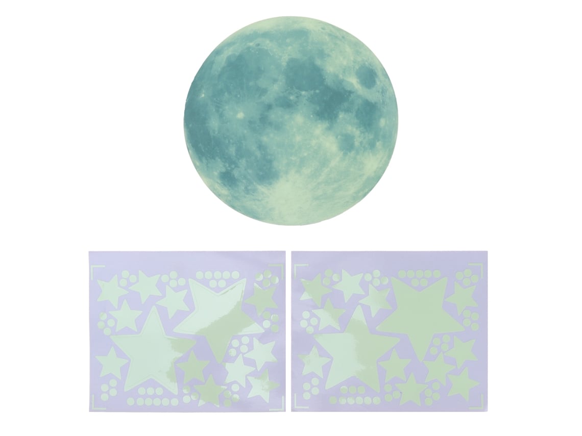 2026-calcomanías Luminosas Para Pared Estrellas Planeta Decoración Niños Dormitorio Bebé Hogar