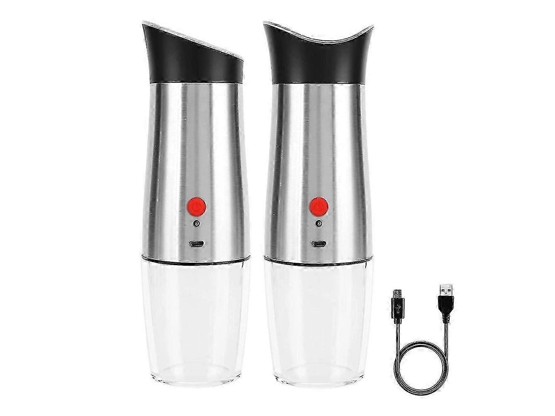 Molinillo eléctrico de sal y pimienta, recargable, automático, ajustable, Rosewell