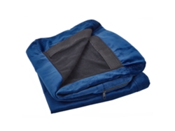 Funda de sofá 2 plazas BELIANI Bernes de Terciopelo Azul 160x77x44