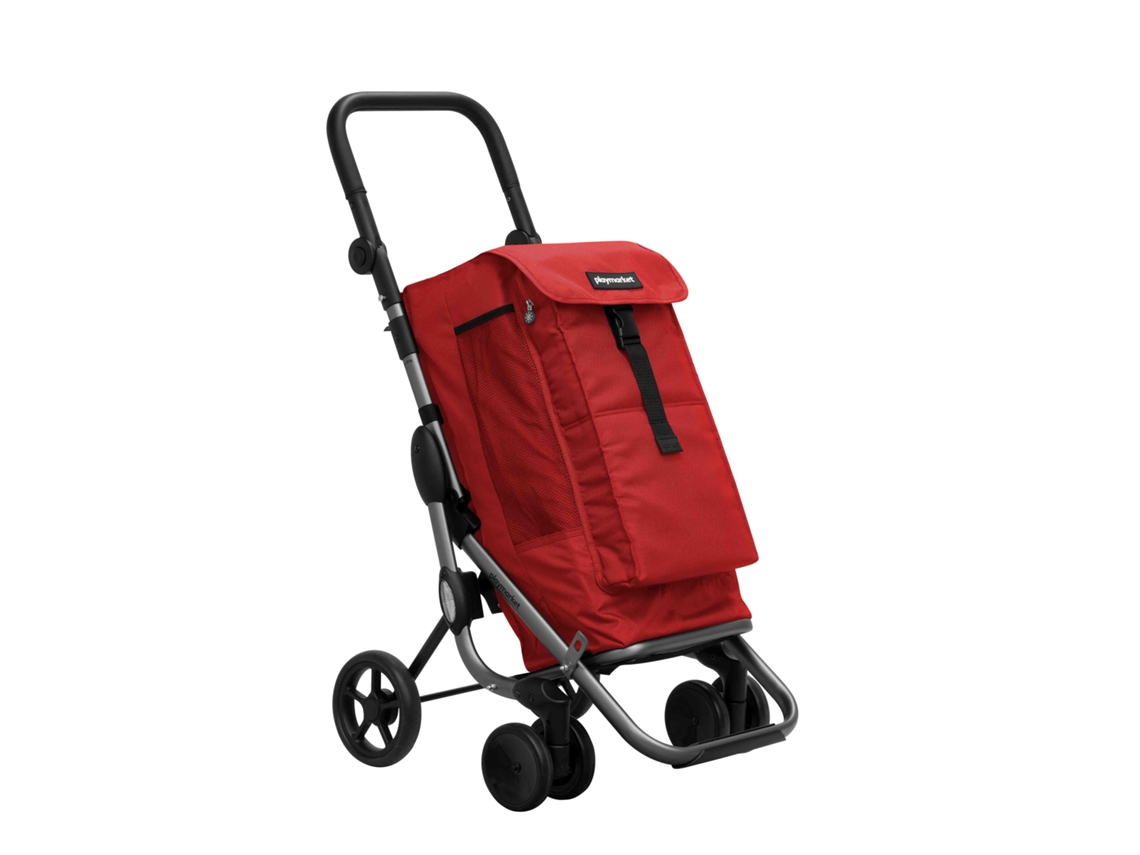 Carro de La Compra PLAYMARKET Go Up Premium Dobrável 4 Ruedas Cor Chili Black Pepper
