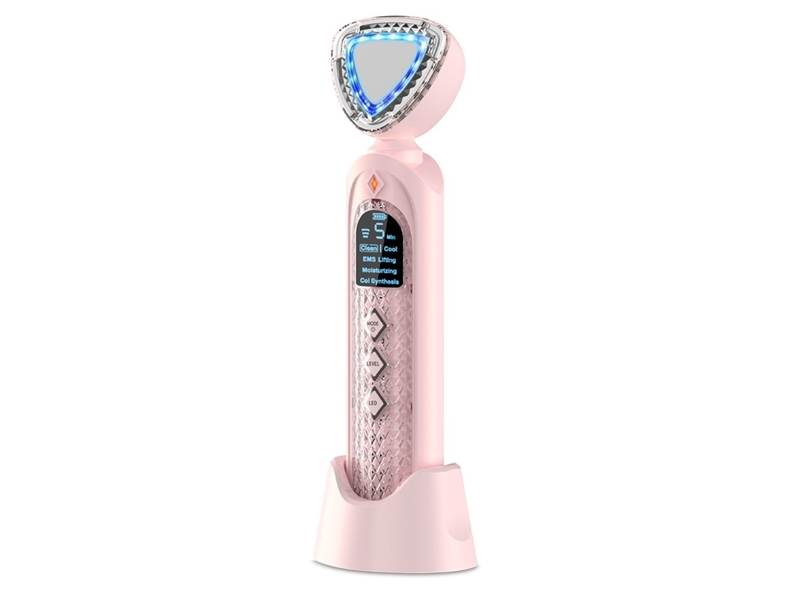 Masajeador de belleza para estiramiento de cuello y cara 5 modos 3 engranajes 2 luces Led pantalla LCD HD vibración máquina de belleza caliente YEMAESRE