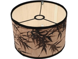 Lámpara de araña decorativa de bambú natural con casquillo E27, de estilo chino, apta para lámparas colgantes y de mesa.