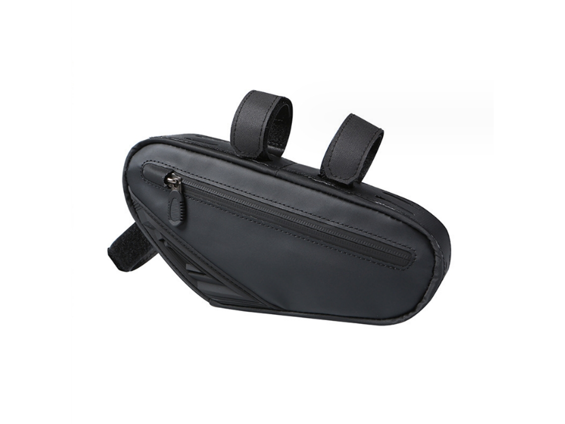 Bolsa Bicicleta Selim Tubo Frontal Esportiva À Prova D'água P/ Esportes Ao Ar Livre Preta