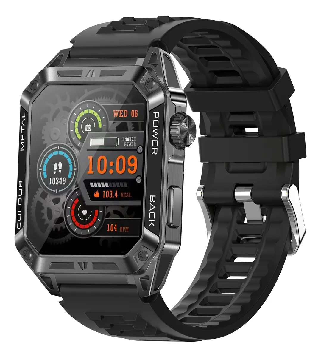 Reloj inteligente Eigiis 1.91 HD para hombre con llamadas Bluetooth vayotoy