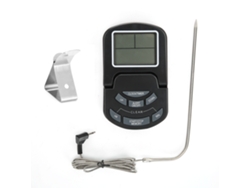 Termómetro Digital De Cocina Con Sonda Y Temporizador Programable Para Cocinar Y Hacer Barbacoas.