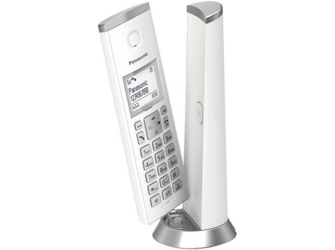 Teléfono fijo vertical PANASONIC KX-TGK210 blanco