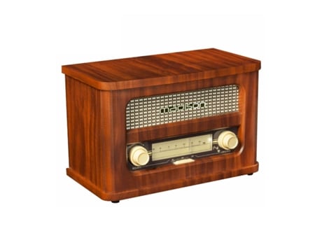 Radio Portatil Fm Bt Led Vintage Madison