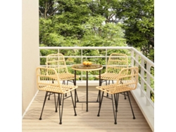 Conjunto 5 Piezas Jantar P/ Jardim Vime Pe Dkd Home Decor