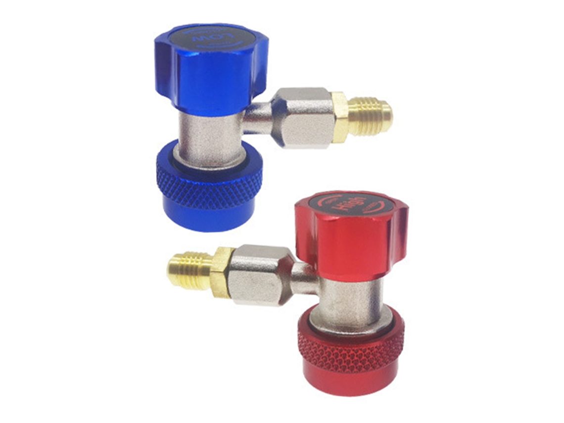 Conector Rápido De Cobre Ajustable Para Adaptador De Aire Acondicionado R134a Para Sistema De Refrigerante