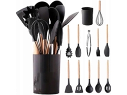 Utensilios de cocina de silicona, juego de accesorios de cocina, 12 piezas. Nostalgia88