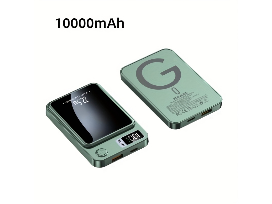 Nuevo Cargador Portátil Con Carga Ultrarrápida Por Cable De 22,5 W Y Carga Inalámbrica De 15 W, Compatible Con Dispositivos Apple.