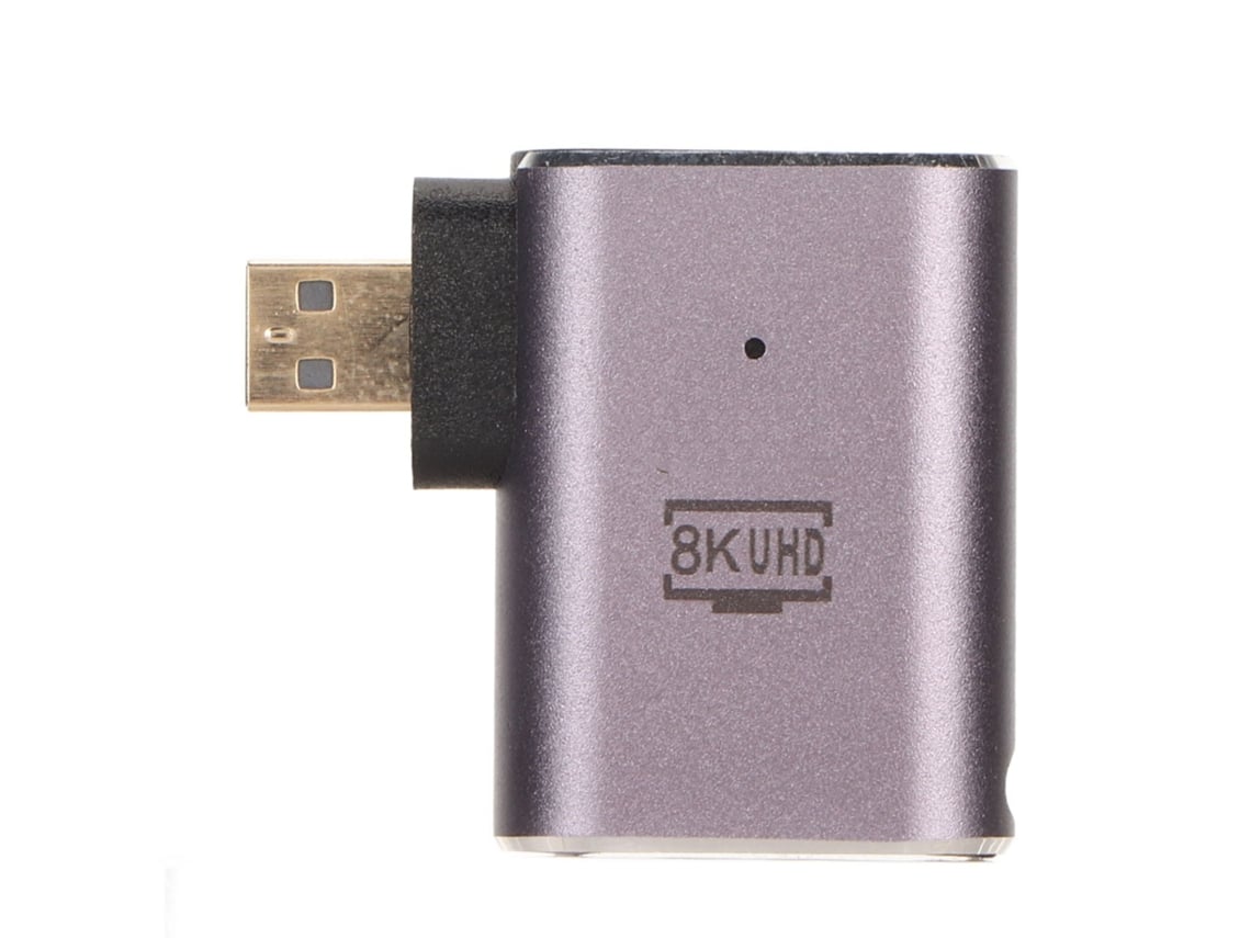 Adaptador D Forma Conversor 8k Ângulo Retto Mini Macho Para Fêmea Interface Multimídia Alta Definição