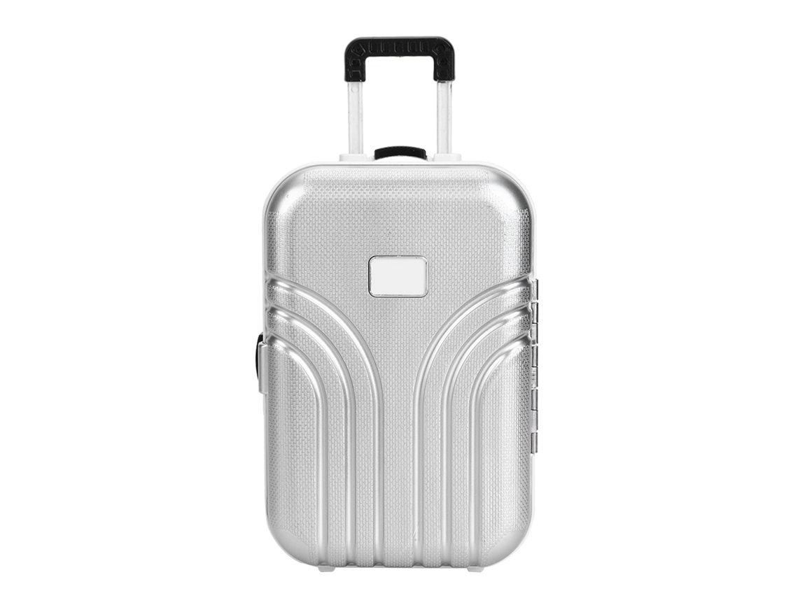 Dan26-juguete Maleta Para Bebé Maleta Rodante Mini Caja De Equipaje De Plástico Bonito (plata)