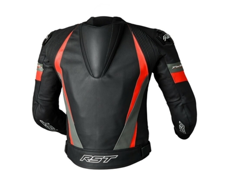 Chaqueta de Hombre para Motociclismo RST Cuero Tractech Evo Piel Rojo (2XL)