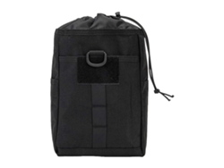 Riñonera versátil e indispensable para actividades al aire libre, con bolsillos con cremallera para guardar el equipo. Color: Negro.