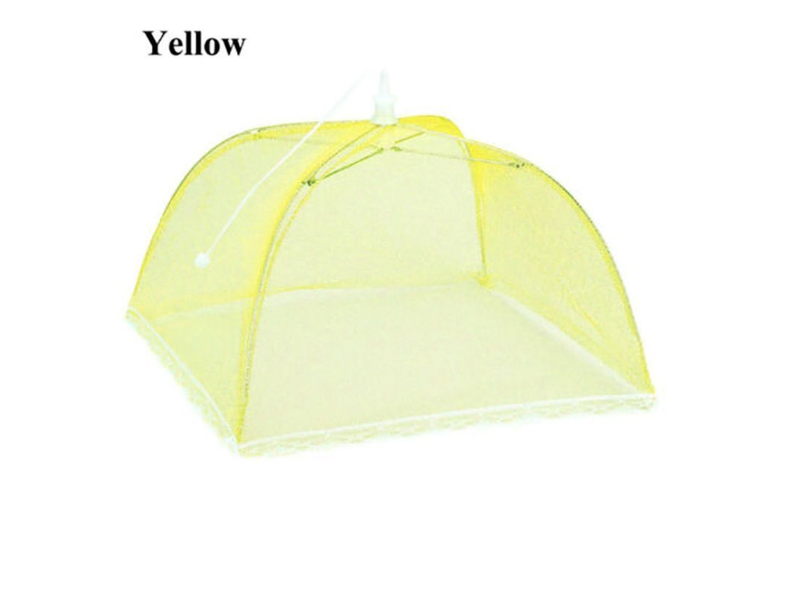 2026da-toldo De Comida De Malla 17 Pulgadas Plegable Reutilizable Para Barbacoas Picnics Camping Amarillo