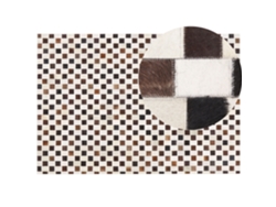Alfombra BELIANI Kayabey de Piel de vaca Marrón 160x230