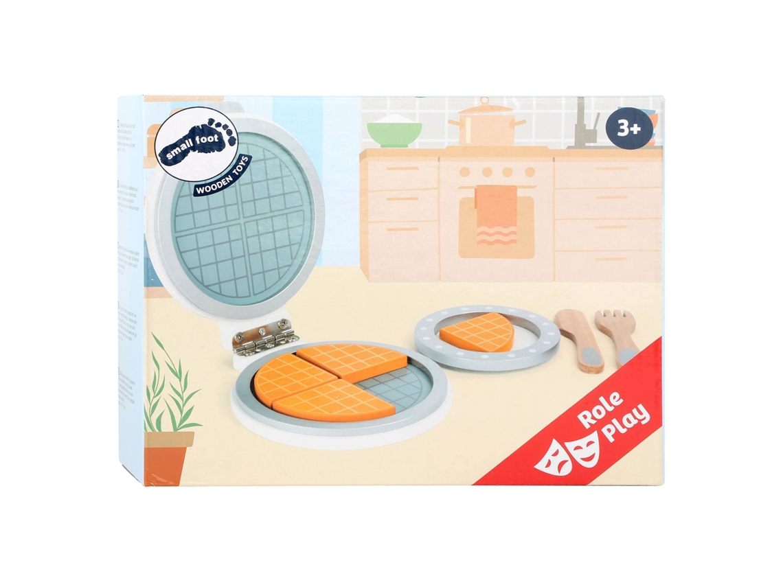 Juego de juguetes para hacer wafles de madera Small Foot, accesorio de cocina de juguete