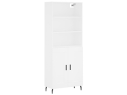 Aparador Alto VIDAXL Blanco Madera contrachapada (69,5x34x180 cm)