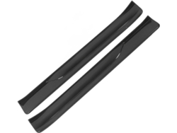 Volante De Fibra De Carbono, Diseño En Forma De D En Rojo, Estilo Deportivo, Empuñadura De Cuero 3k Brillante Perforado.