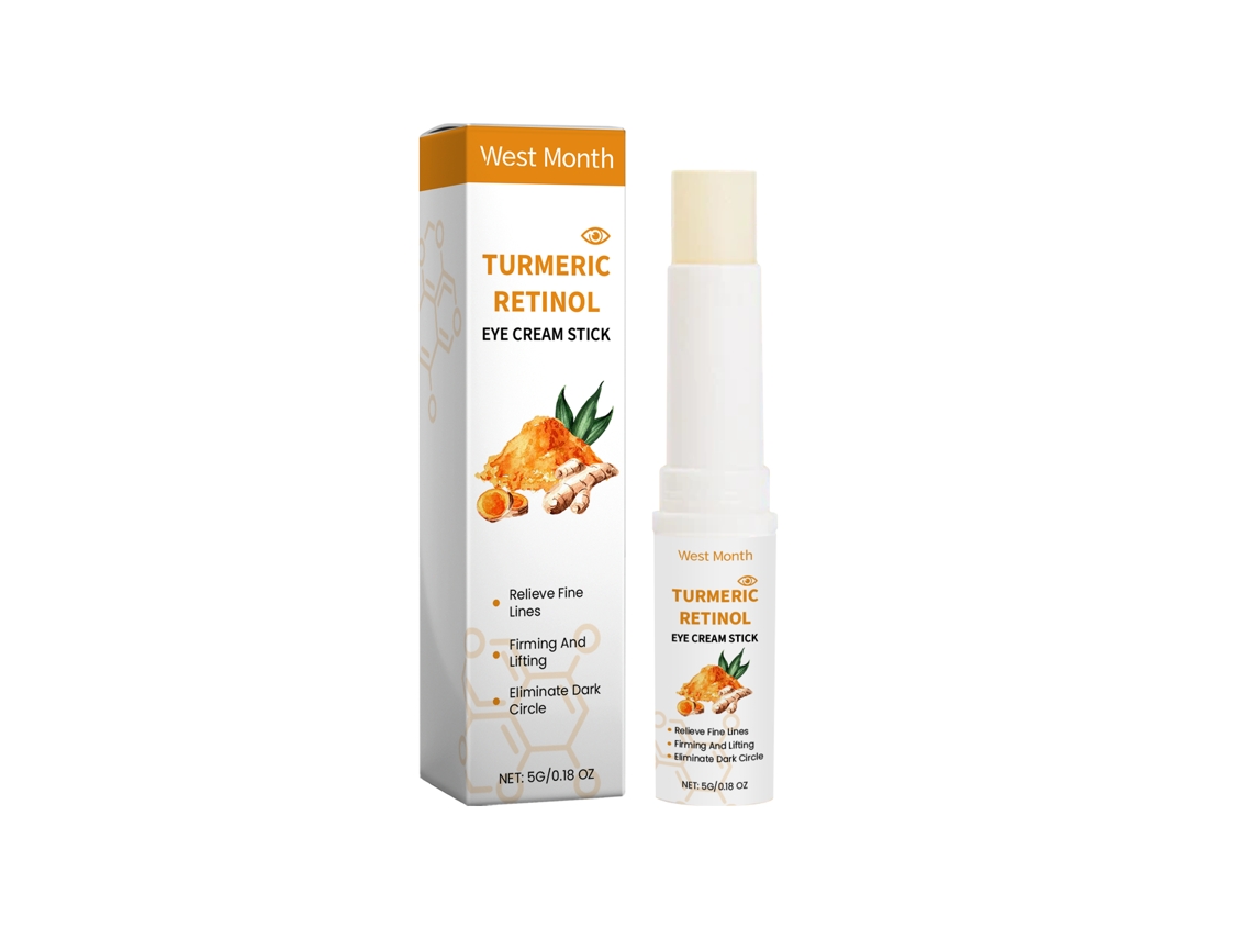 Brocha para crema de ojos con cúrcuma y retinol