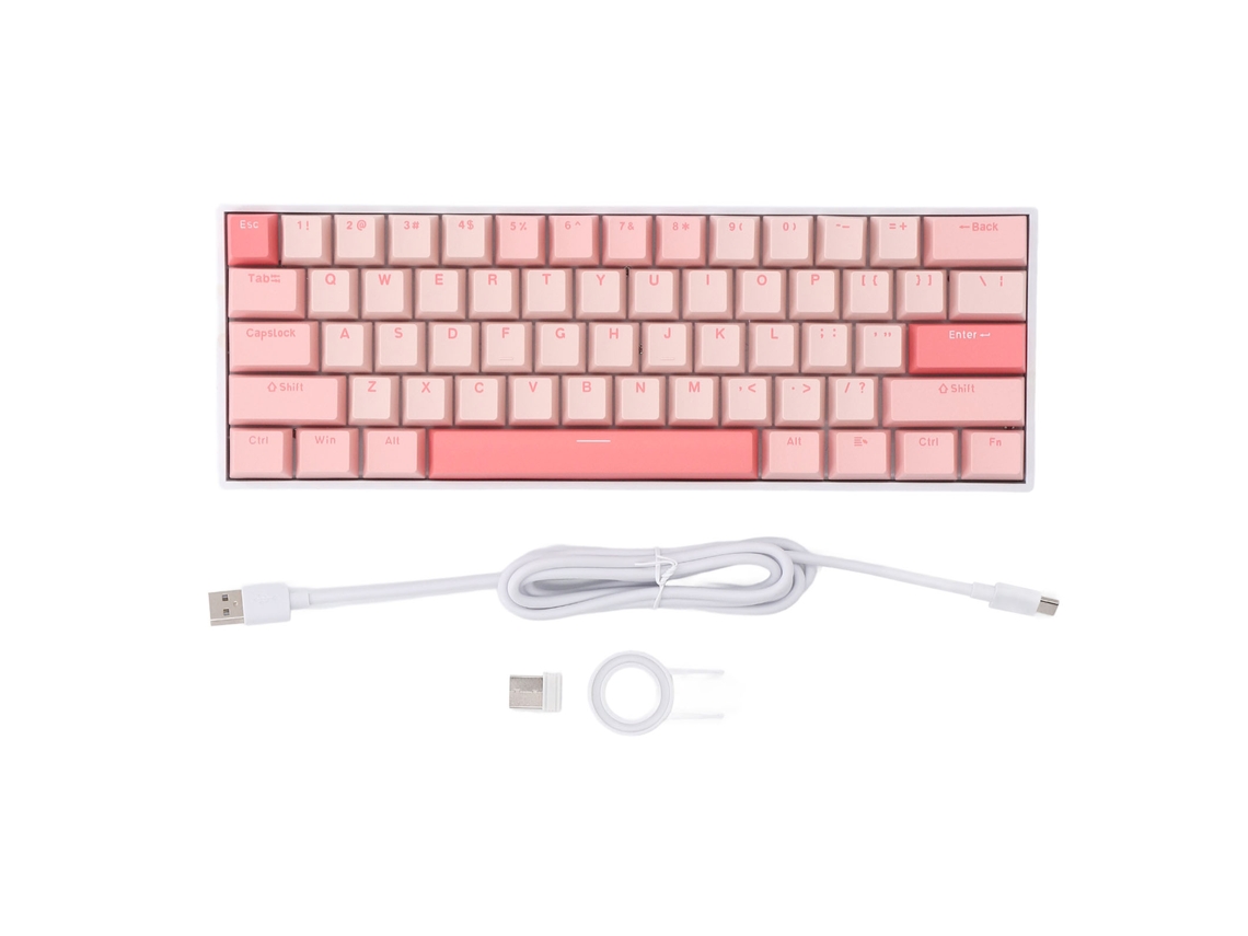Teclado mecánico para juegos, 60%, 61 teclas, RGB.
