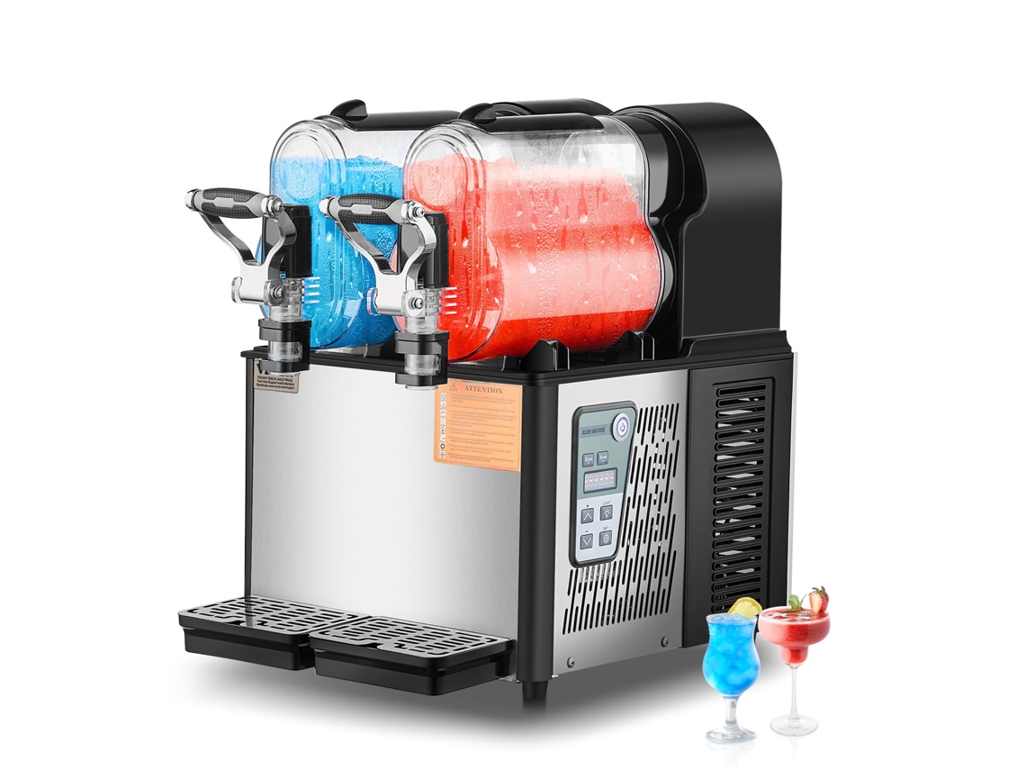 VEVOR Máquina Comercial para Hacer Granizados con Tanque de 3 L x 2 para Batidos