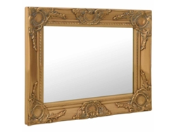 Espejo de pared estilo barroco 50x40 cm Dorado HARLANV1