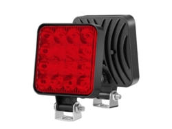 Luz De Trabajo Led 48w 12v Ip65 Impermeable 6500k 1200lm Para Coche Camión Moto Atv Utv Off Road Fácil Instalación Rojo