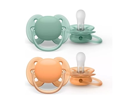 Chupeta PHILIPS AVENT Ultra Macia (0-6 Meses - 2 Unidades - Azul)