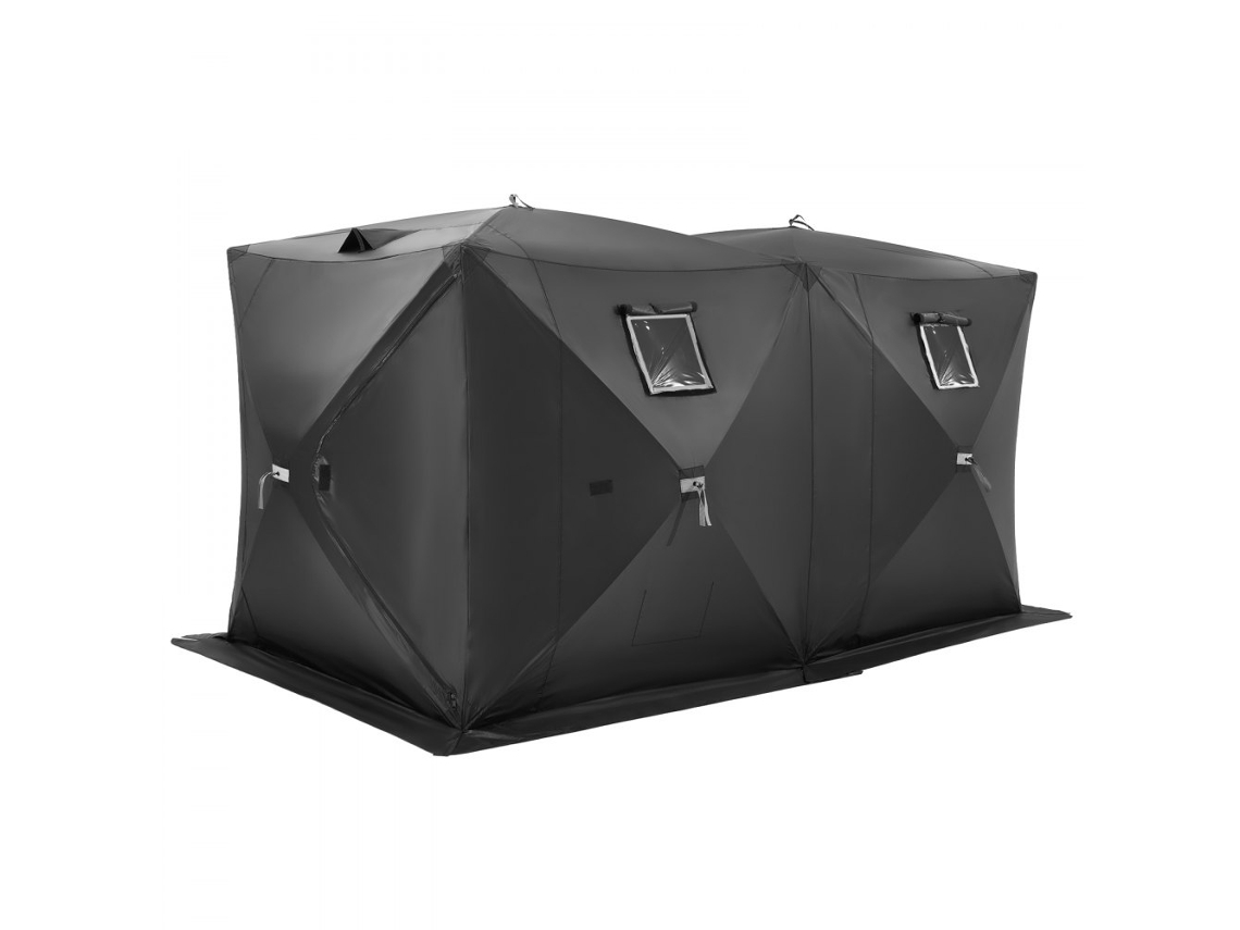Carpa de Hielo para 6-8 Personas 3.6x1.8x2m Resistente al Viento y al Frío Tekmaquinas
