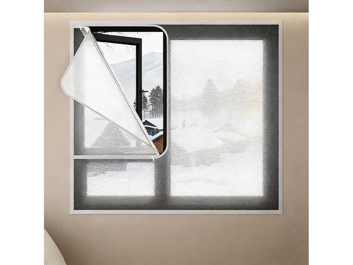 Lámina De Sellado Para Ventanas, Kit Aislamiento Térmico Interior Invierno, Alta Durabilidad, Apto La Mayor...