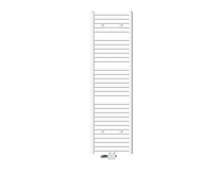 Conexión central para radiador de baño 500 x 1800 mm Recto blanco con termostato LUXEBATH