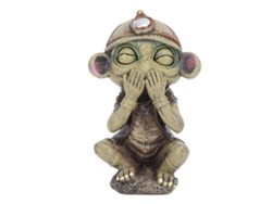 Divertida Estatua Decorativa De Resina Con Forma De Extraterrestre Para Jardín, Ideal Para Halloween, Tanto Para Interiores Como Para Exteriores.