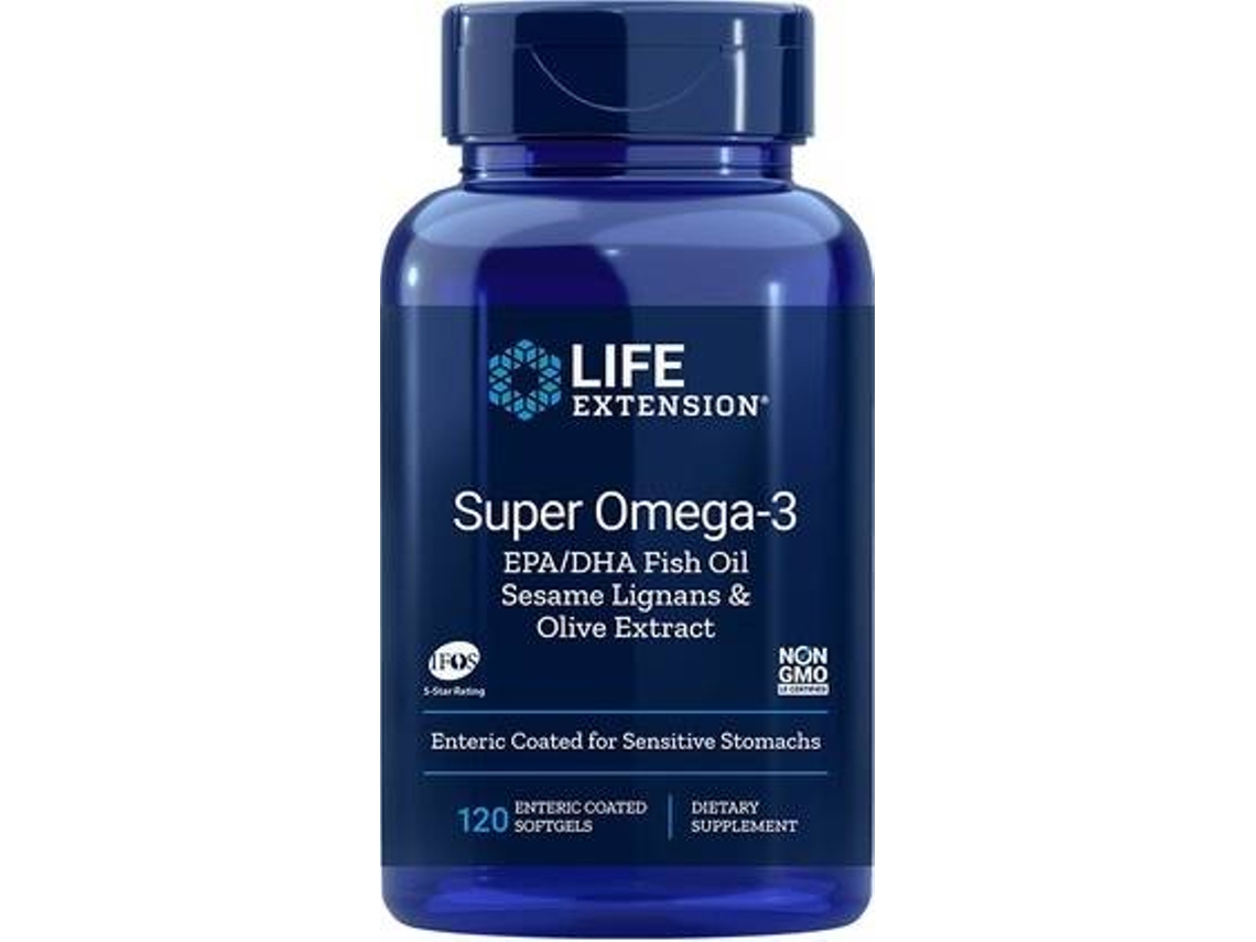 Complemento Alimentar LIFE EXTENSION Super Omega- / Dha (120 cápsulas revestidas)