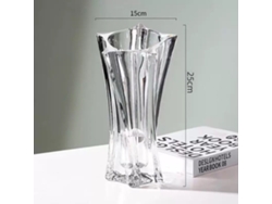 Jarrón De Cristal Grueso, Para Flores Frescas En Agua, Decorativo Para El Salón - Transparente