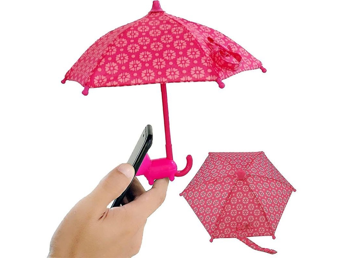 Soporte Universal Para Teléfono Con Parasol, Ventosa Ajustable Y Bonita, Color Rosa.