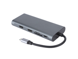 Adaptador USB 3.0 Hub con HDMI, VGA y PD para portátil