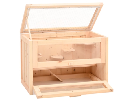 Jaula para hámster VIDAXL madera maciza abeto