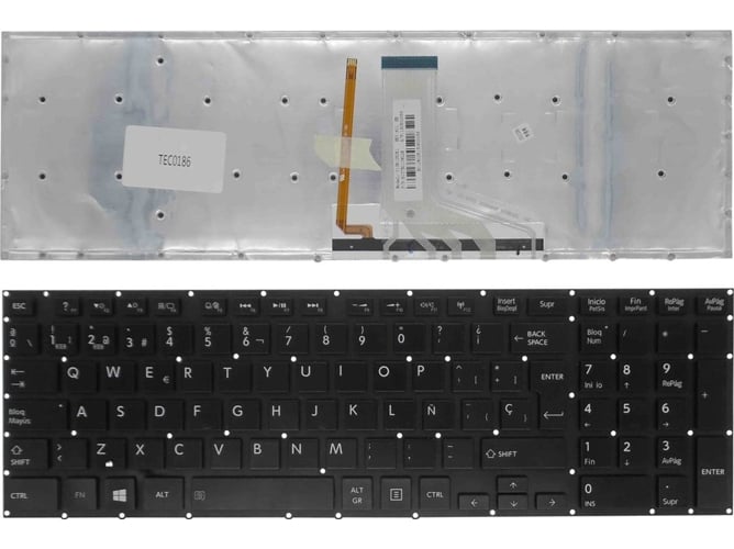 Teclado para Portátil Toshiba Satellite P55-B P55T-A5116 P50-A P50T P55 Español
