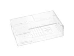 Estuche protector transparente y liso para Raspberry Pi con tornillos