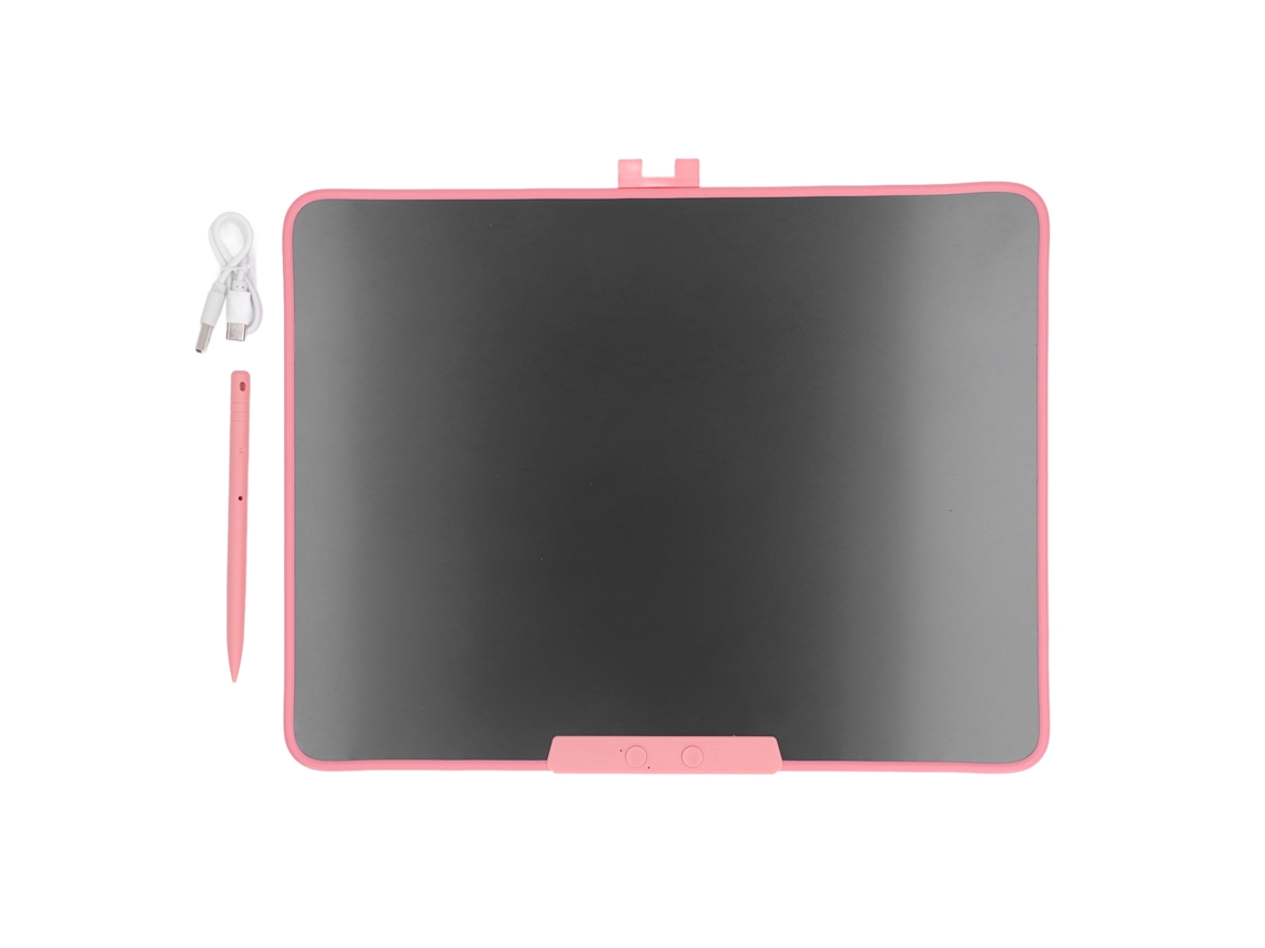 2026 Tableta De Escritura Lcd De 16 Pulgadas Para Niños Juguete Prescolar Educativo Pizarra Doodle Borrable Colorida Rosa